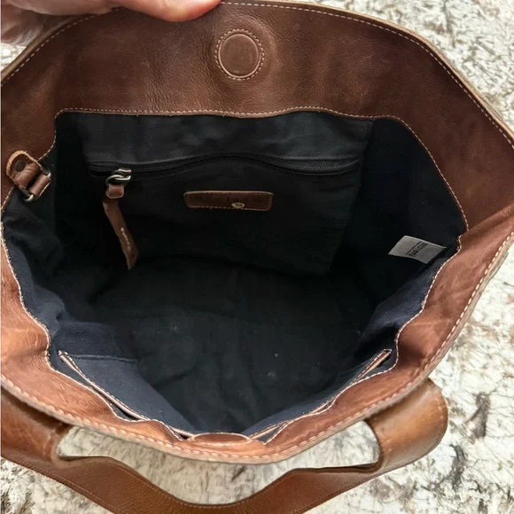 Bed Stu Stevie….Stylish Brown Leather Tote with Contrast Stitching - Picture 5 of 7